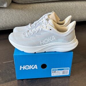 Hoka Solimar Women's Sneakers in Light Gray and Cream